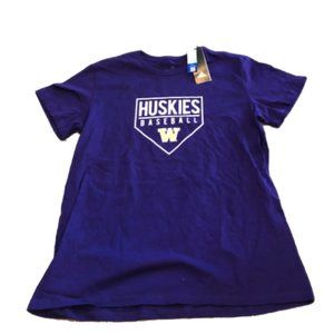 NWT Washington Huskies Baseball adidas T-Shirt